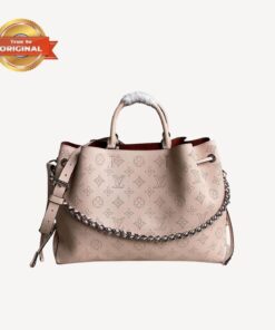 [True-to-ORIGINAL] Louis Vuitton Bella Tote Mahina Creme Beige For Women 12.6in/32cm M59203