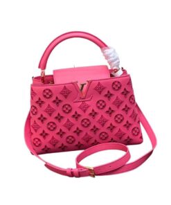 Louis Vuitton Capucines MM Pink/Brown For Women 12.2in/31cm