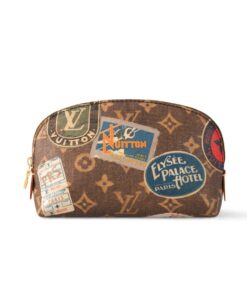 Louis Vuitton Cosmetic Pouch Bag Brown For Women 7,5in/19cm M83597