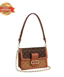[True-to-ORIGINAL] Louis Vuitton Dauphine MM Monogram Brown For Women 9.8/25cm LV M45958