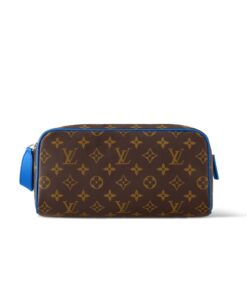 Louis Vuitton Dopp Kit Toiletry Bag Blue For Men 11in/28cm M46763
