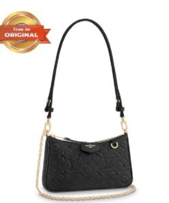 [True-to-ORIGINAL] Louis Vuitton Easy Pouch On Strap Monogram Empreinte Black For Women 7.5in/19cm LV M80349