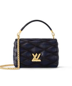Louis Vuitton GO-14 MM Navy Blue Bag For Women M23682- 9.1 Inches/ 23 Cm