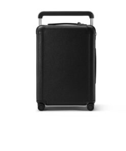 Louis Vuitton Horizon 55 Taiga Leather Suitcase Bag Black 15in/38cm M23260