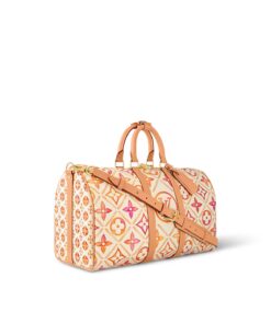 Louis Vuitton Keepall Bandouliere 45 Bag Beige For Women 17.7in/20cm M11251