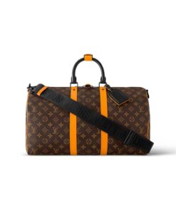 Louis Vuitton Keepall Bandoulière 55 Bag Brown For Men 21,7in/55cm M46702