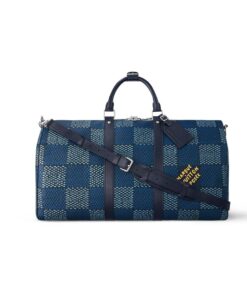 Louis Vuitton Keepall Bandoulière 50 Bag Blue For Men N40861 – 19.7 Inches/ 50 Cm
