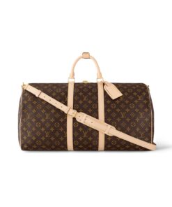 Louis Vuitton Keepall Bandouliere 55 Bag Brown For Women 21,7in/55cm M41414