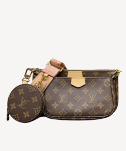 Louis Vuitton Multi Pochette Accessoires Monogram Canvas Brown For Women 9.4in/24cm LV M44840