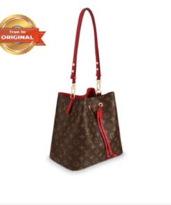 [True-to-ORIGINAL] Louis Vuitton NeoNoe MM Bucket Bag Brown For Women 10.2in/26cm LV N40214