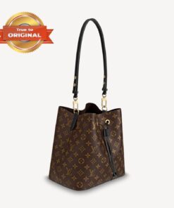 [True-to-ORIGINAL] Louis Vuitton NeoNoe MM Bucket Bag Brown For Women 10.2in/26cm LV M44020