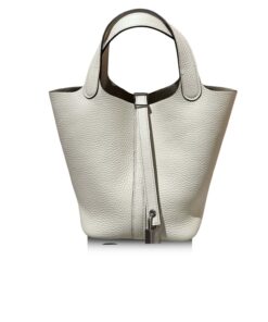 Hermes Picotin Lock 18 White Bag For Women, Women's Handbags 7.1in/18cm