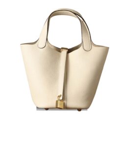 Hermes Picotin Lock 18 Cream Bag For Women, Women's Handbags 7.1in/18cm