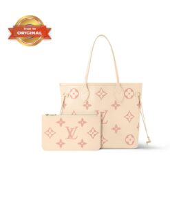 [True-to-ORIGINAL] Louis Vuitton Neverfull MM Creme For Women 12.2in/31cm M21579