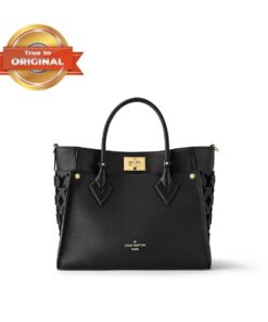 [True-to-ORIGINAL] Louis Vuitton On My Side Black For Women 12in/30.5cm M53826