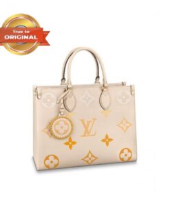 [True-to-ORIGINAL] Louis Vuitton OnTheGo MM Tote Bag Cream For Women 13.8in/35cm LV M45717