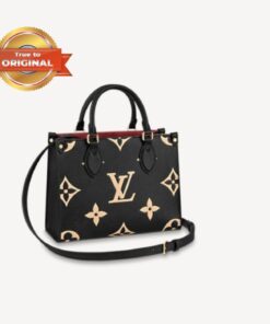 [True-to-ORIGINAL] Louis Vuitton OnTheGo PM Tote Bag Black For Women 9.8in/25cm LV M45659