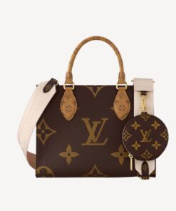 Louis Vuitton OnTheGo PM Tote Bag Brown For Women 9.8in/25cm