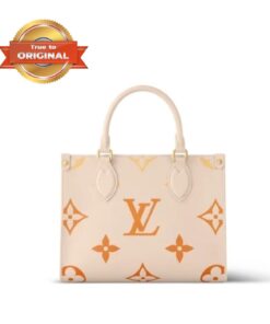 [True-to-ORIGINAL] Louis Vuitton OnTheGo PM Tote Bag Cream For Women 9.8in/25cm