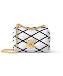 Louis Vuitton Pico Go-14 Bag Black/White For Women M23762 - 5.9 Inches / 14.9 Cm