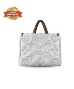 [True-to-ORIGINAL] Louis Vuitton Pillow Onthego GM Silver For Women 16.1in/41cm LV M21053