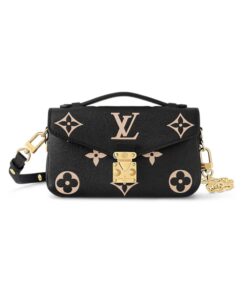 Louis Vuitton Pochette Metis East West Noir Beige For Women M46596 - 8.5 Inches / 21.5 Cm