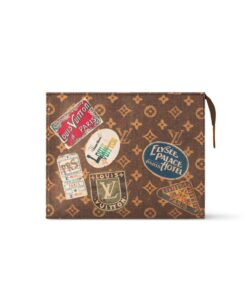 Louis Vuitton Toiletry Pouch Wallet Brown For Women 7.9in/20cm M83487