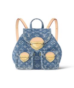 Louis Vuitton Venice Denim Blue Back Pack For Women M46836 - 10.2 Inches / 25.9 Cm