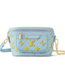 Louis Vuitton Mini Bumbag Blue Bag For Women 6.6 Inches/ 17 Cm M83694