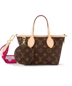 Louis Vuitton Neverfull BB Bag Pink Peony For Women M46786- 23.8 Cm/ 9.4 Inches