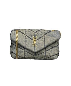 Saint Laurent Puffer Toy Bag Grey For Women 9in/23cm