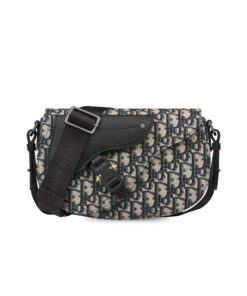 Dior Saddle Messenger Bag Beige For Men 9.5 Inches/ 24 Cm 1ADPO325YKY_H27E
