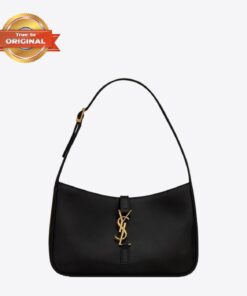 [True-to-ORIGINAL] Saint Laurent YSL Small Le 5 A 7 Hobo Bag Black For Women 9in/23cm 6572282R20W1000