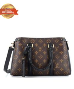 [True-to-ORIGINAL] Louis Vuitton Soufflot BB Handbag Black For Women 11.4in/29cm LV M44898