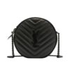Saint Laurent Vinyle Round Camera Crossbody Bag Black For Women NMS21_V4HJ4