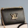 Louis Vuitton Twist MM Epi Black For Women, Women's Handbags, Shoulder And Crossbody Bags 9.4in/23cm LV