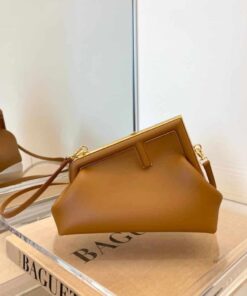 Fendi First Small Brown For Women, Women's HandBags, Shoulder And Crossbody Bags 10.2in/26cm FF 8BP129ABVEF0NYJ