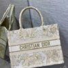 Christian Dior Medium Dior Book Tote Gold-Tone Toile de Jouy Embroidery, Gold, For Women 36cm CD M1296ZTQO_M01E