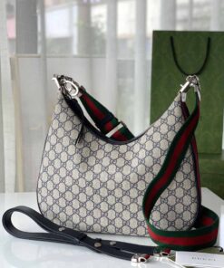 Gucci Attache Small Shoulder Bag 9in/23cm Beige For Women GG 699409 96GRN 4082