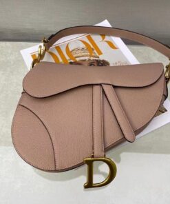 Christian Dior Saddle Bag With Strap Gold Toned Hardware For Women 25.5cm/10in CD M0455CBAA_M50P