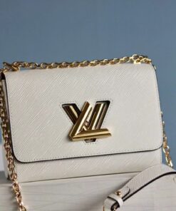 Louis Vuitton Twist Epi White For Women, Women's Handbags, Shoulder And Crossbody Bags 9in/23cm LV