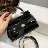 Dolce Gabbana Sicily Bag In Polished Black Mini Size For Women 18cm/ 7 Inches