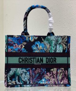 Dior Medium Dior Book Tote Blue Multicolor For Women M1296ZEUP_M928- 36 Cm/ 14 Inches