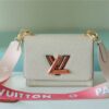 Louis Vuitton Twist PM Bag, Shoulder and Cross Body Bags For Women Quartz White 7.5in/19cm LV M59687