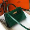 Hermes Mini Kelly 19 Green Crocodile Bag For Women, Women's Handbags, Shoulder Bags 7.5in/19cm