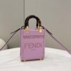 Fendi Sunshine Shopper Lilac Mini Bag For Woman 13cm/5in