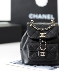 Chanel Backpack Black For Women 7 in/18cm