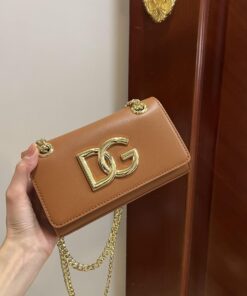 Dolce Gabbana Polished 3.5 Phone Bag Brown For Women 7.3in/19cm DG