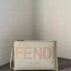 Fendi Flat Pouch White Large Pouch Bag For Woman 34cm/13in 8N0178AC9LF0K7E