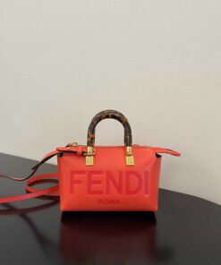 Fendi By The Way Red Mini Bag For Woman 17cm/6.5in